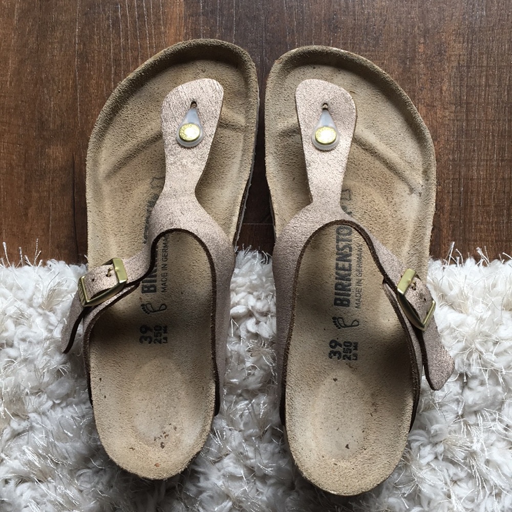Rose gold Birkenstock